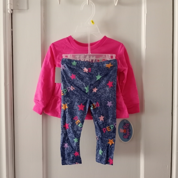Peppa Pig 2 Piece Outfit. Infant Girls Size 18 Months NWT - Picture 4 of 10